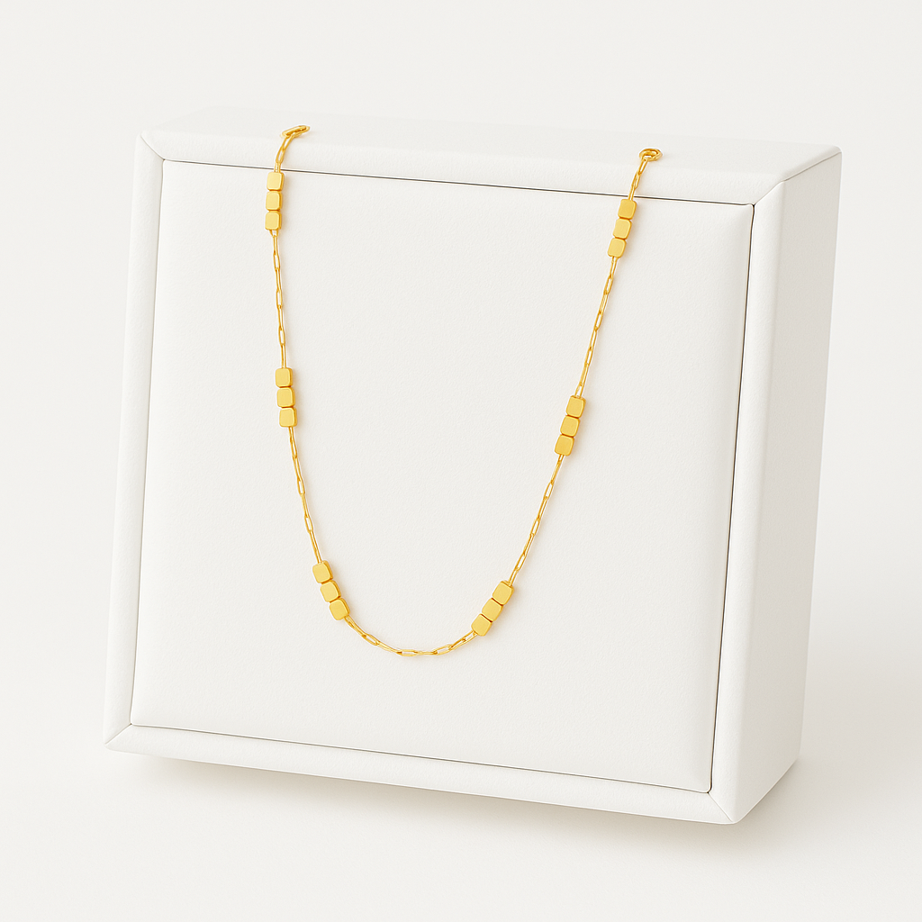 Golden Geo Chain Necklace