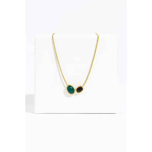 Golden Duo Charm Necklace