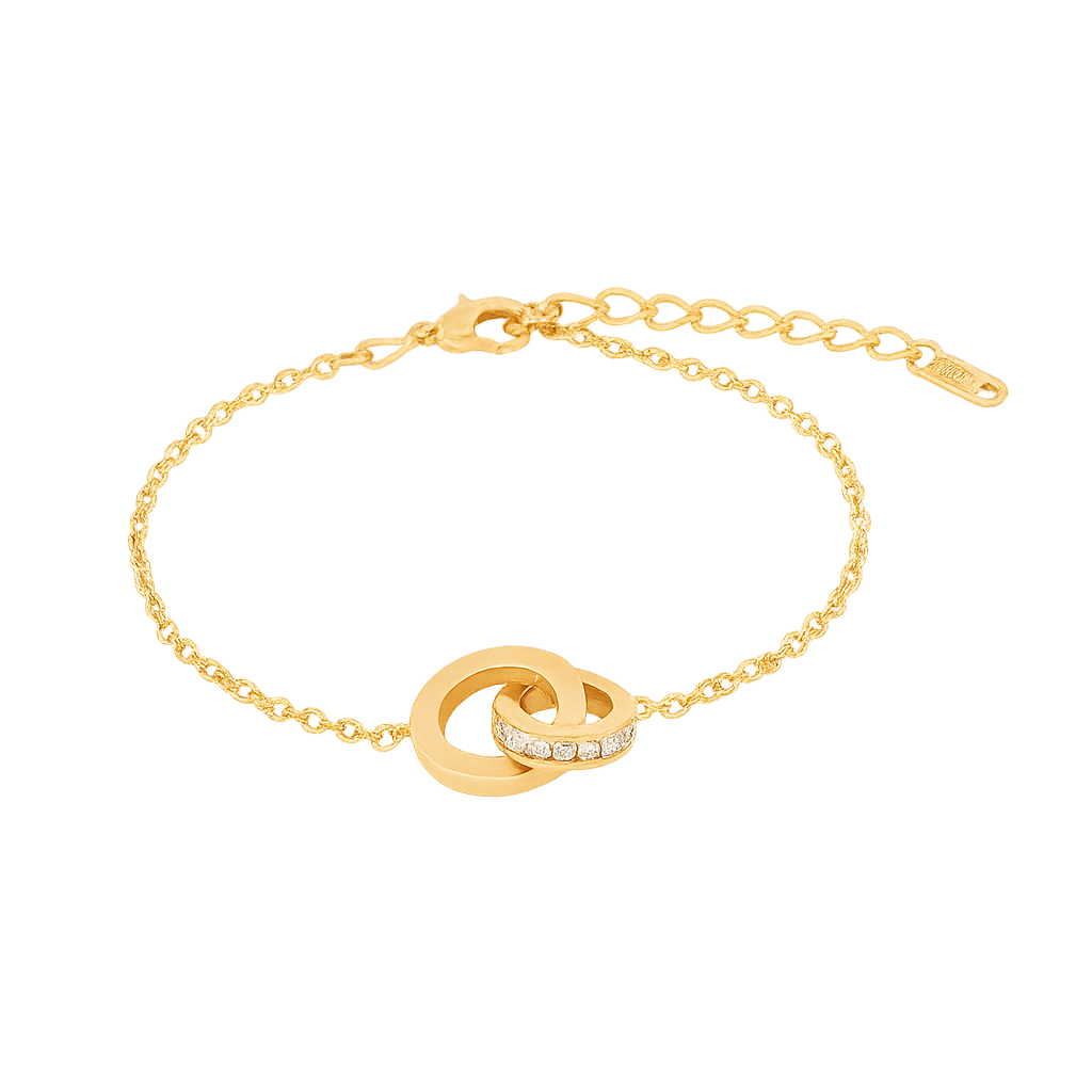 Golden Eternal Elegance Set – Necklace, Bracelet & Earrings