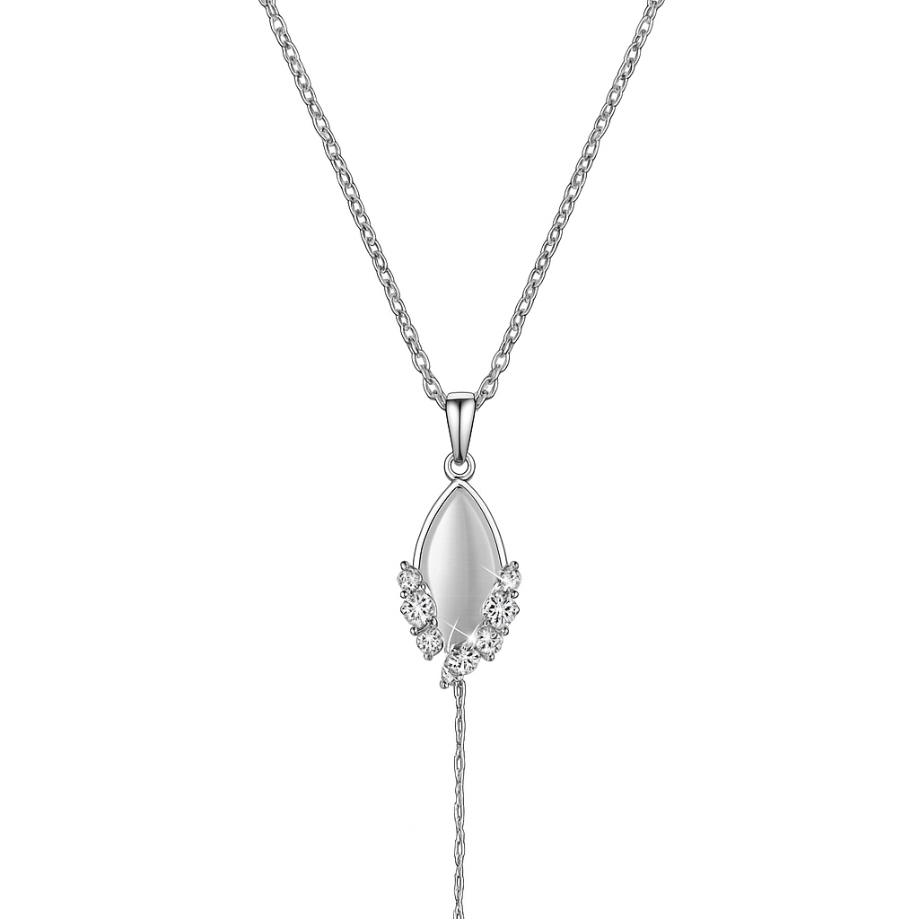 Silver Leaf Elegance Necklace