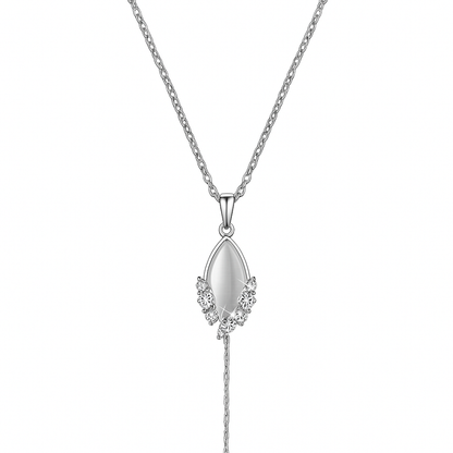 Silver Leaf Elegance Necklace