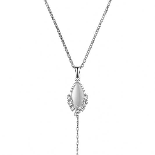 Silver Leaf Elegance Necklace