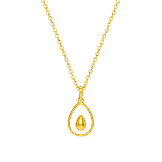 Golden Avocado Charm Necklace