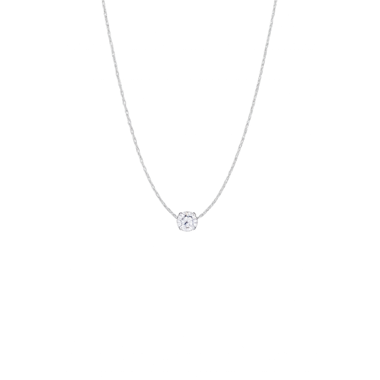 Pure Spark Solitaire Necklace