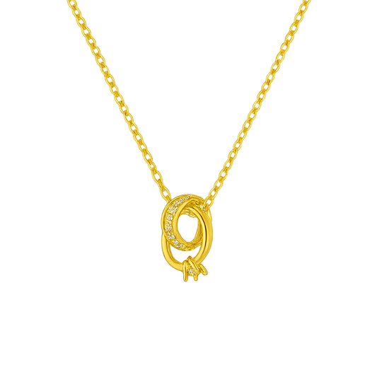 Golden Eternal Knot Necklace
