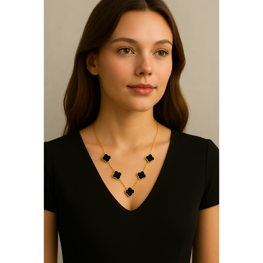 Golden Blossom Elegance Necklace