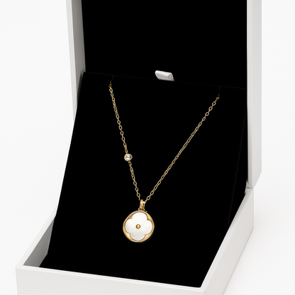 Golden Bloom Medallion Necklace