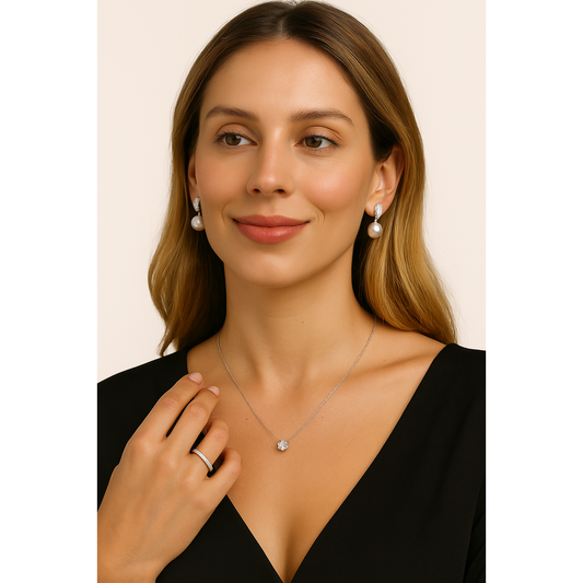 Pure Spark Solitaire Necklace