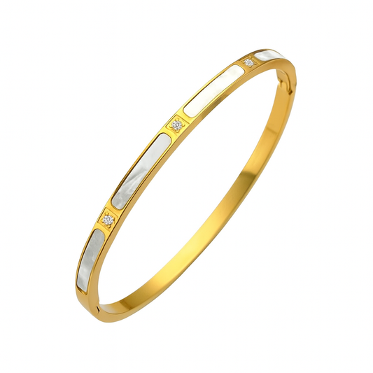 Golden Pearl Shine Bangle