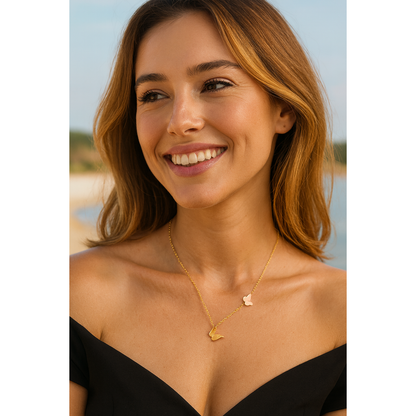 Golden Butterfly Dream Necklace