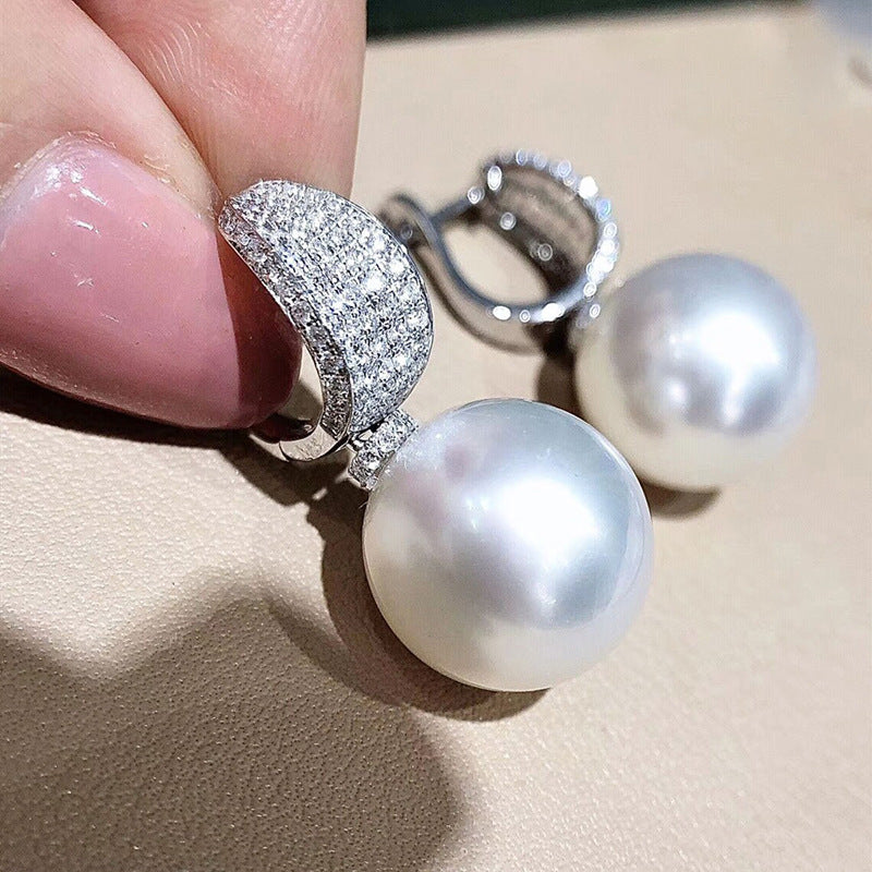 Luxury Pearl & Crystal Earrings