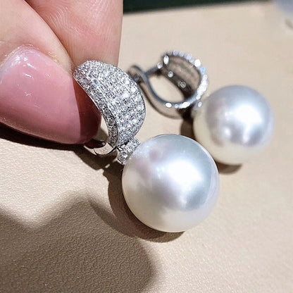 Luxury Pearl & Crystal Earrings