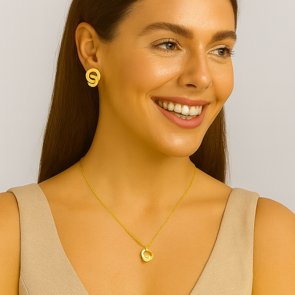 Golden Eternal Knot Necklace