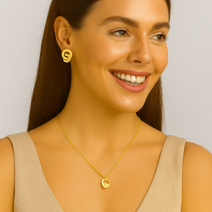 Golden Eternal Knot Necklace