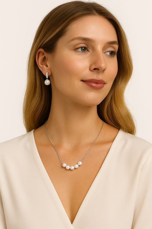 Luxury Pearl & Crystal Earrings