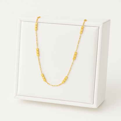 Golden Geo Chain Necklace