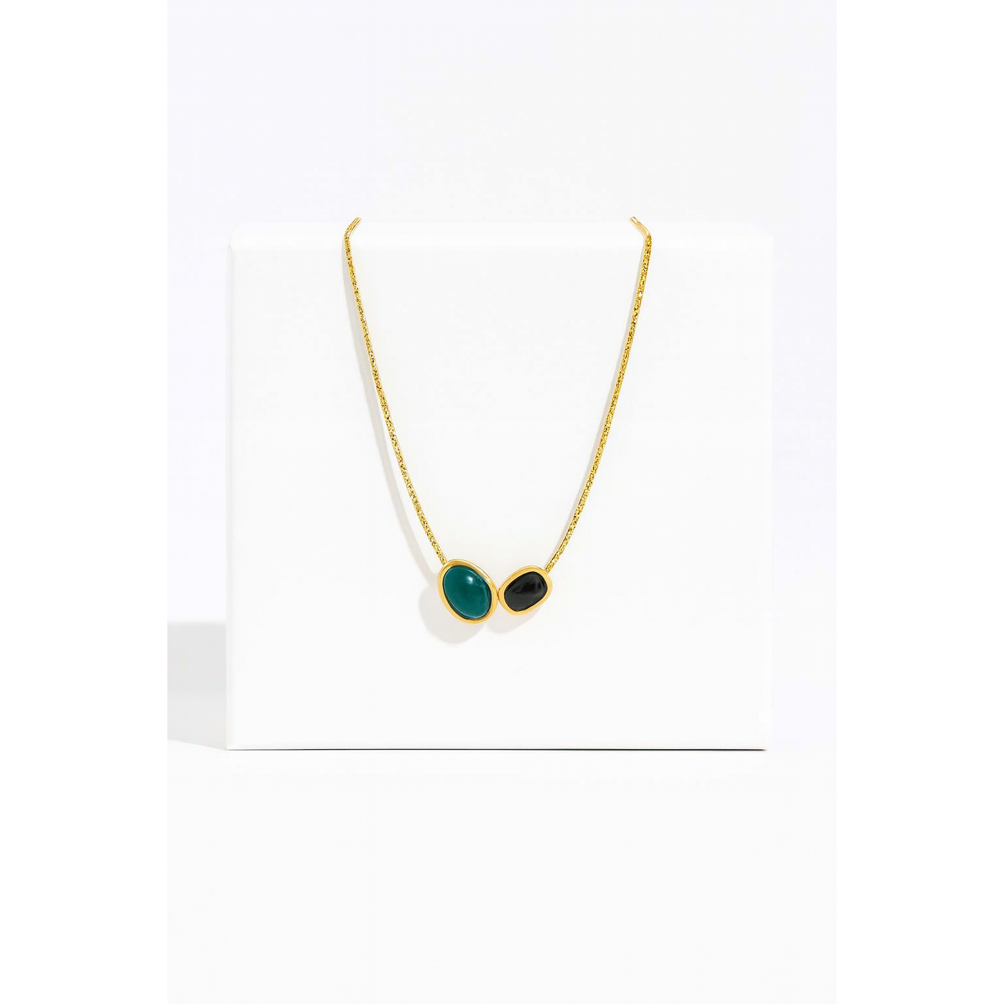 Golden Duo Charm Necklace