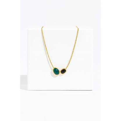 Golden Duo Charm Necklace