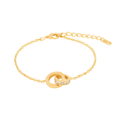 Golden Eternal Elegance Set – Necklace, Bracelet & Earrings