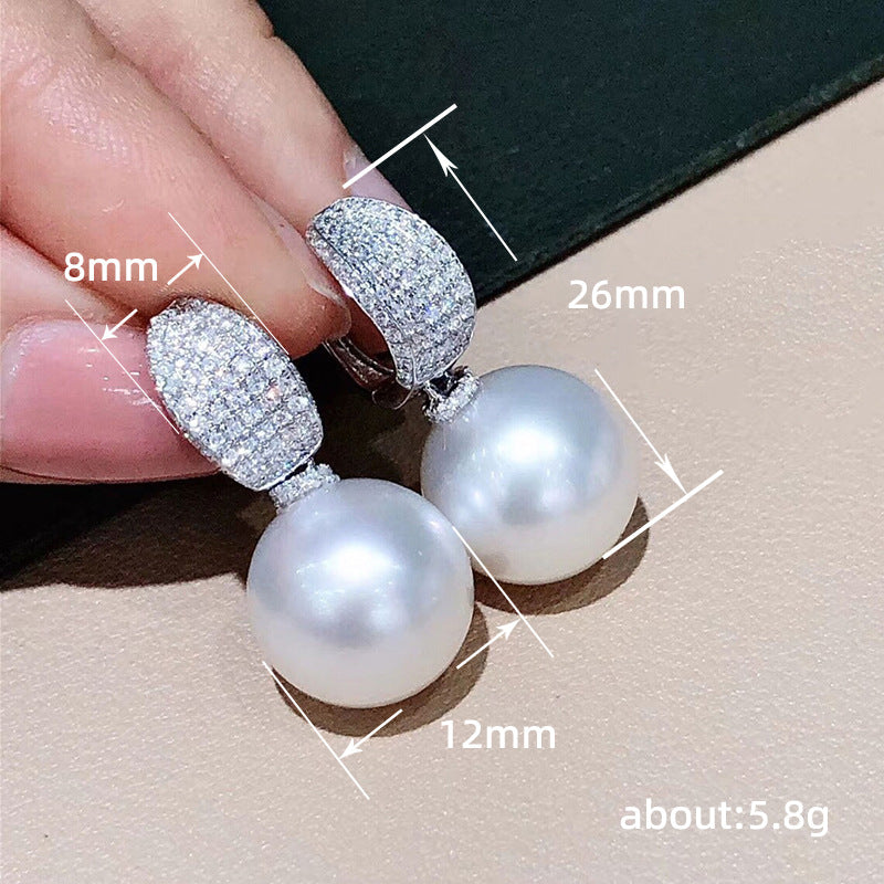 Luxury Pearl & Crystal Earrings