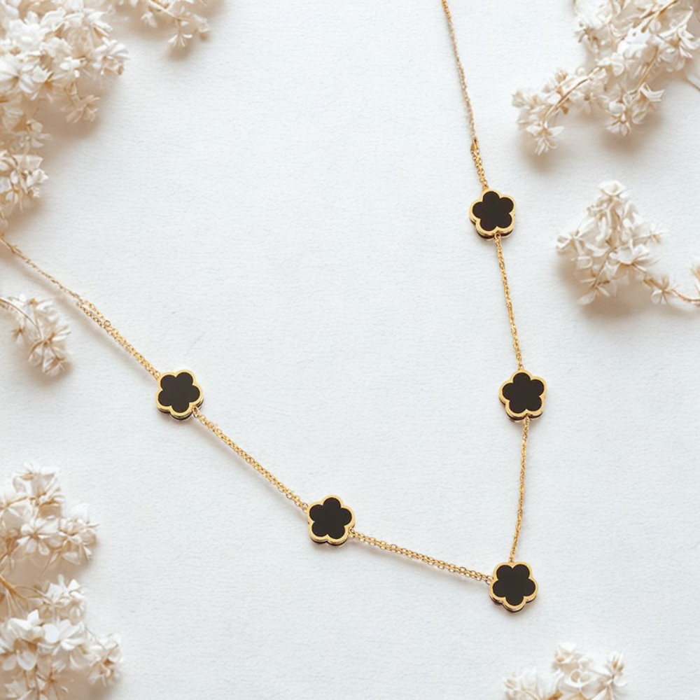 Golden Blossom Elegance Necklace